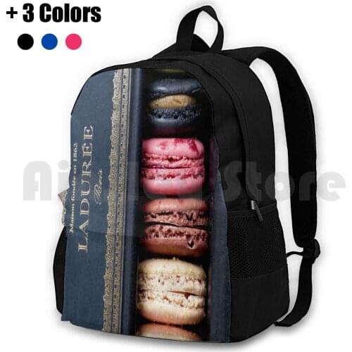Macaron Laduree Outdoor Hiking Backpack Waterproof Camping Travel Christmas Funny Hot New Case Coffe Original Fall Cartoon