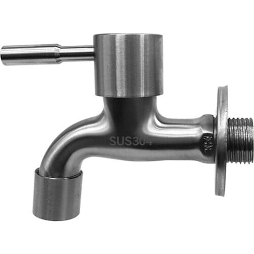 SUS304 Stainless Steel Casting Garden Outdoor Brushed Tap Washing Machine Faucet Tap