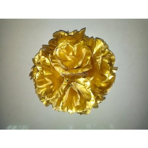 SPR 25cm GOLD pomander kissing ball,wedding flower,celebration decoration flower ball