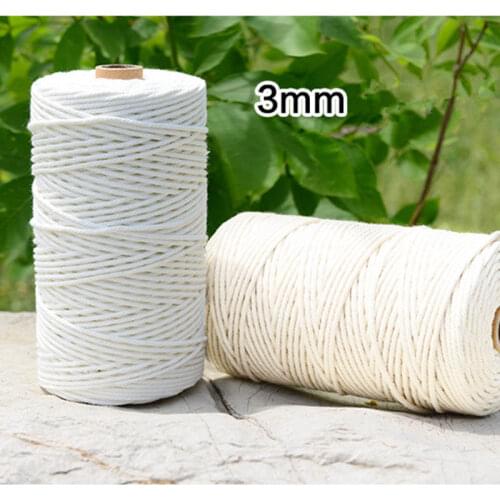 1PC 1/3mm Thick Cotton Polyester Butchers String Twine Stitching Meat Pork Beef Turkey Rice Dumpling Sausage Tie Rope 100m Long