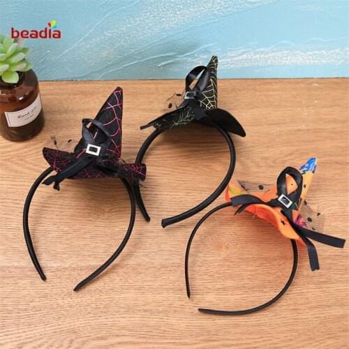 1Pcs Kids Caps Adults Kids Cosplay Halloween Pumpkin Sorceress Hat Witch Hat Fancy Dress Party Costume Cap Party Decor