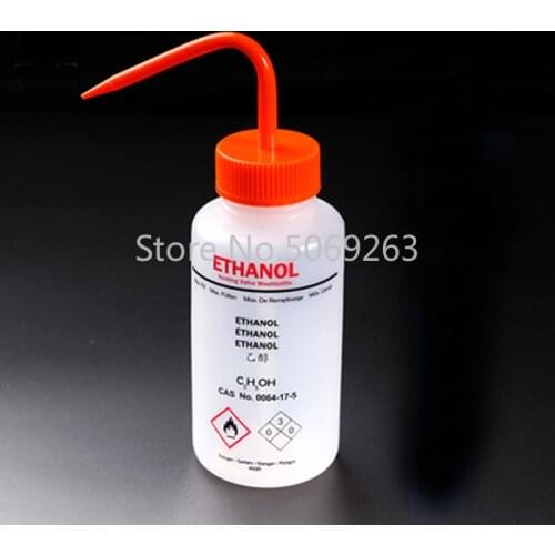 2 pieces/lot 500mL Ethanol Laboratory Chemicals Rinsing Bottle Cleaning Safety Elbow Washing Bottle