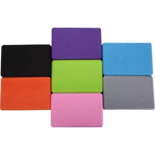 1PCS 7 Colors EVA Foam Yoga Block Brick Pilates Sports Exercise Gym Workout Stretching Aid Body Shaping Health Training