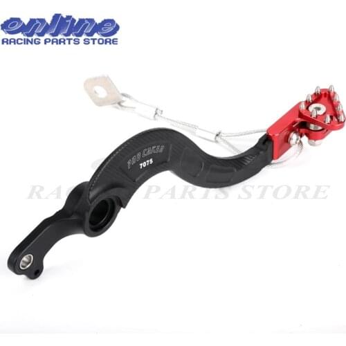CRF Anodized CNC Alloy Billet Flexible Rear Foot Brake Pedal CRF 250R 2010-14 Motorcycle Motorcross Dirt Bike