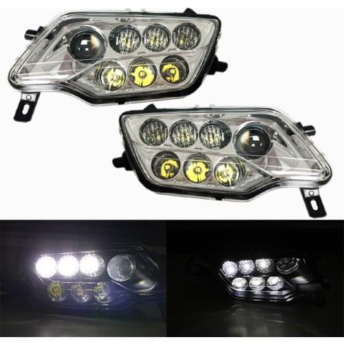 For 2014-2020 Honda Rancher 420 Foreman 500/Rubicon LED HEADLIGHTS ATV UTV Black