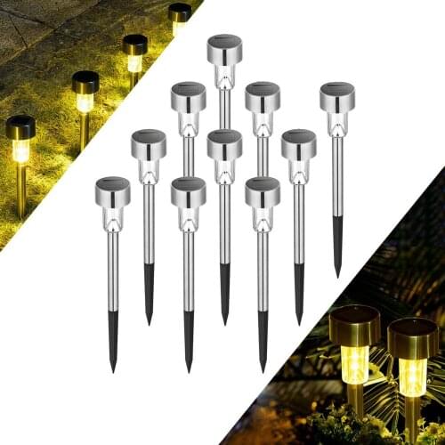 Led Solar Garden Light Outdoor Solar Powered Lamp Lantern Waterproof Landscape Lighting for Pathway Patio Yard Lawn Decoration