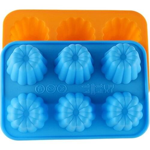 Flower Shape Bakery Molds Silicone Baking Pan For Pastry Cake Form For Cupcake Muffin Mold Donuts Soap Mould Chocolate Tools