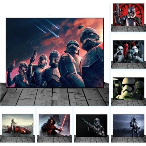 Classic Movie Star Wars Canvas Painting Posters and Prints Wall Art Pictures Cuadros for Living Room Bedroom Decor