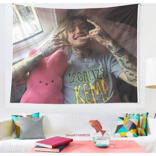 LIL PEEP MERCH tapestry Blanket Tapestry Wall Hanging Tapestries Bedroom Bedspread Throw Cover Astrology Divinatio Wall Decor