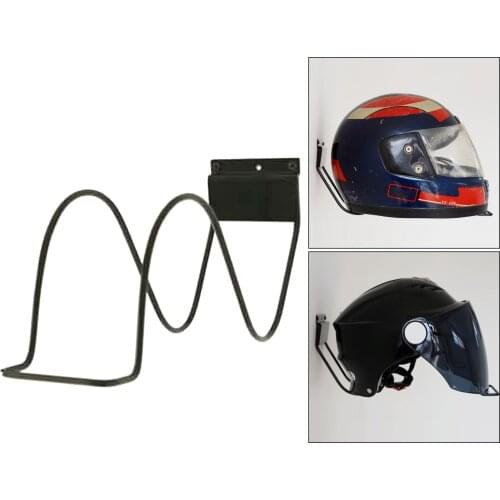 Metal Motorcycle Helmet Holder, Wall Mount Display Hanger Hook, Jacket Bags Wall Mounted Display Rack Hook Hanging Bracket Stand