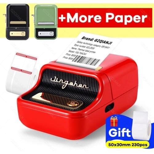 203dpi Mini Bluetooth Label Printer Wireless Thermal Label Printer Sticker printer for home use Store use Printer B21 GZL2005