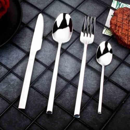 Dinnerware Set Luxury Cutlery Steel Set Quality Tableware Western Knives Dinner Food Set Forks Restaurant Dining Y0Q2