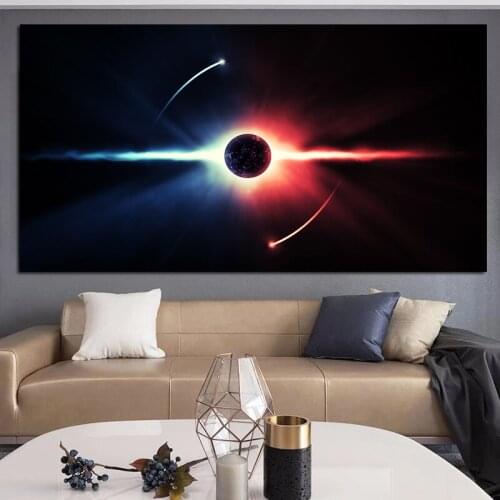 Nebula Starry Sky Solar System Decorative Pictures Space Canvas Painting Earth Planet Wall Posters and Prints for Room Decor