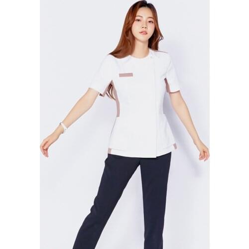 Hairdresser Skin Management Summer Wear Short Sleeve Beauty Salon Clinic Hospital Work Clothes