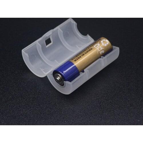 Plastic AA To C Battery Adapter Holder Case Converter Switcher LR06 AA To C LR14 Size Practical Battery Storage Box 1/2/5Pcs