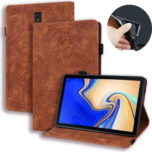 Luxury Vintage Leather Cover For Samsung Galaxy Tab S4 T830 T835 SM-T835 SM-T835 Case Stand Smart Case for tab s4 10.5'' Etui
