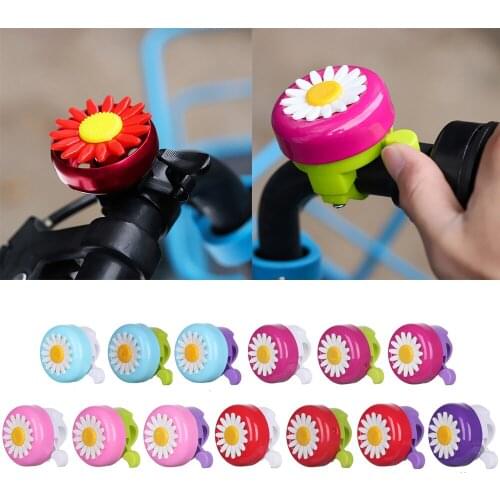 Multi-color Kids Funny Bicycle Bell Daisy Flower Horns Bike Children Girls Cycling Ring Alarm for Handlebars Alloy Plastics Hot