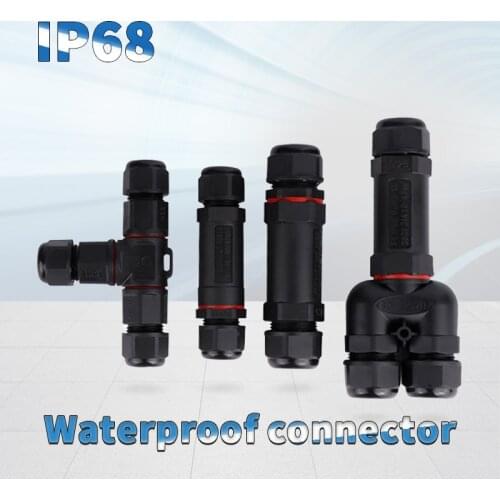 IP68 Waterproof Connector 2/3/4/5 Pin Electrical Terminal Adapter Screw Pin connector LEDLight Outdoor electrical connectors