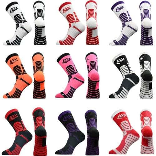 1 Pair Newest Compression Socks Professional Thickened Towel Bottom Basketball Socks Middle calcetines Cycling Sports Socks