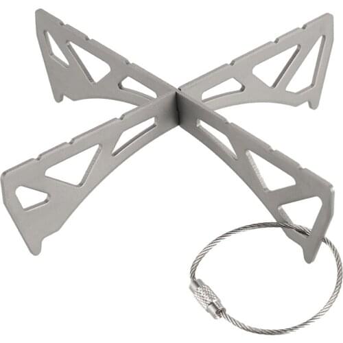 2pcs Combination Outdoor Pure Titanium Reactor Support Reactor Furnace Heads Support Stove Support Rack Stove Stand