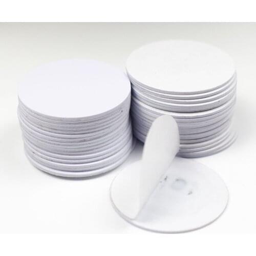 50pcs 100pcs 500pcs 1000pcs NFC 215 Round Coin Card NFC Forum Type 2 Tag High Performance With Glue Film NFC Stickers Dia.25m