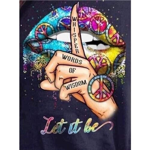 5D DIY Diamond Painting Kits for Adults,Round Full Square Drill Resin Beads Diamond Dots Art Craft Set,Whisper Words of Wisdom