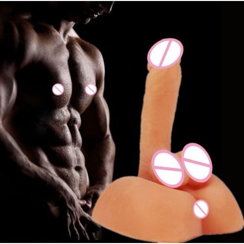 Anal dildo toys for adults masturbator for women erotic sex toy dildo realistic gode ventouse member on sucker Silica gel penis