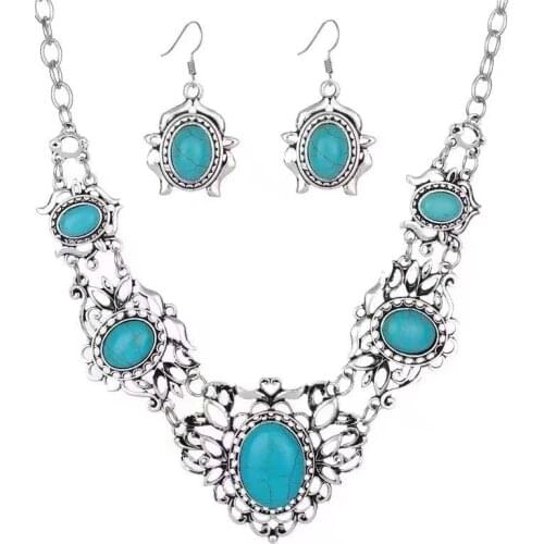 Bohemia Vintage necklace jewelry set for women Elegant Party Gift Fashion Costume Jewelry Sets