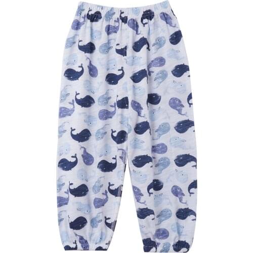 Kids Boys Girls Stylish Clothing Sports Pants Casual Elastic Waistband Bottom Solid Color Cute Cartoon Printed Pants Streetwear