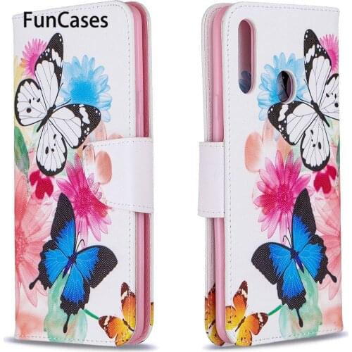 Patterned PU Leather Wallet Case For telefon Samsung A20S Hot Cases Caso sFor Cove Samsung Galaxy telefoon A20S Mirror Covers