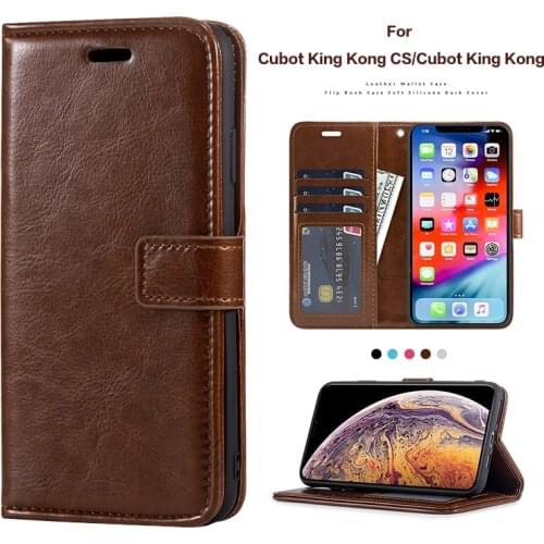 PU Leather Flip Case For Cubot King Kong CS Card Holder Silicone Photo Frame Case Wallet Cover For Cubot King Kong Business Case