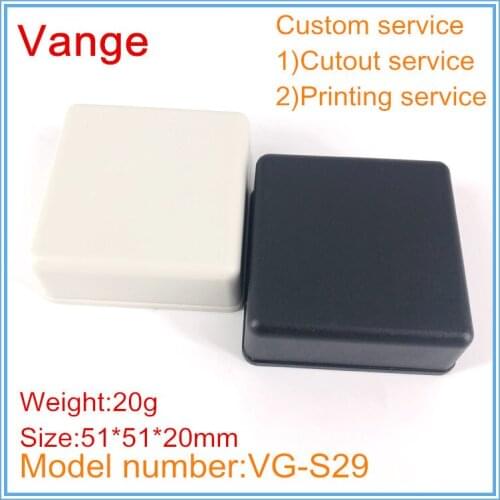 1pcs/lot small black junction box 51*51*20mm ABS box plastic case instrument housing for wire connector equipment