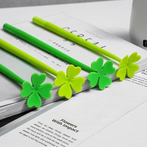 Ellen Brook 1 PCS Silicone Creative Cute Soft Flower Gel Pens School Office Supplies Stationery Gift Kawaii Pen