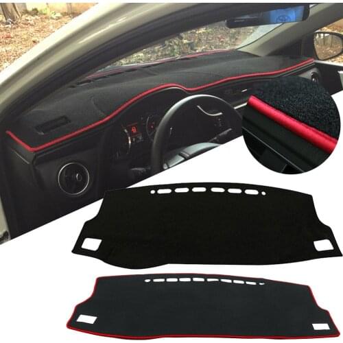 Car Dashboard Cover Dash Mat For TOYOTA Corolla iM E180 Auris 2014-2018 Dashboard Pad Carpet Sun Shade Anti-UV Car Accessories