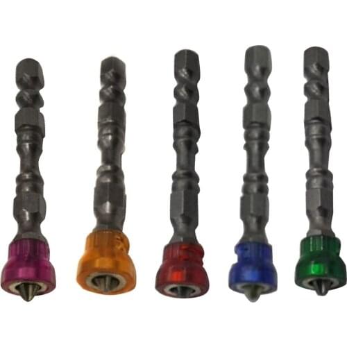 Magnetic Driver Bits 1/4 Inch Hexagonal Shank 65MM Length Universal Magnetic Coil Bit D1