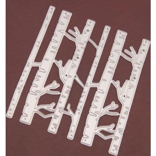 Reunion Birch Forest Metal Cutting Dies Scrapbooking Craft Mold Cut Die Stencil Handmade Paper Card Make Template 2021