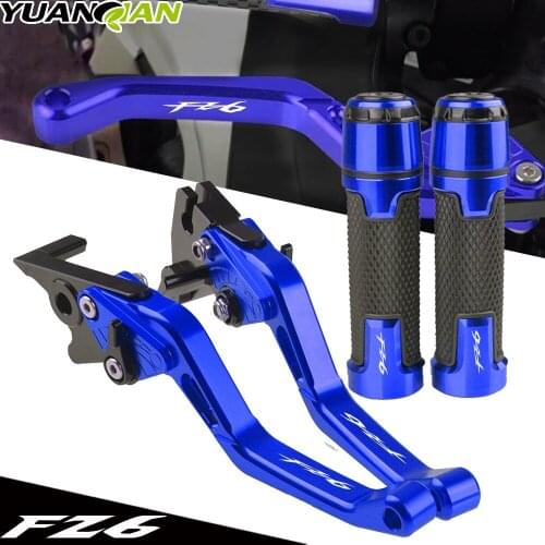 Motorcycle For YAMAHA FZ6 FAZER FZ6FAZER 2004-2010 2005 2006 2007 2008 Handlebar Hand Grips ends Extendable Brake Clutch Lever