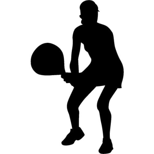 Car Stickers Funny Tennis Player Sports Decoration Car Modeling Stickers PVC Accessories Graphics Black/white, 15cm*9cm