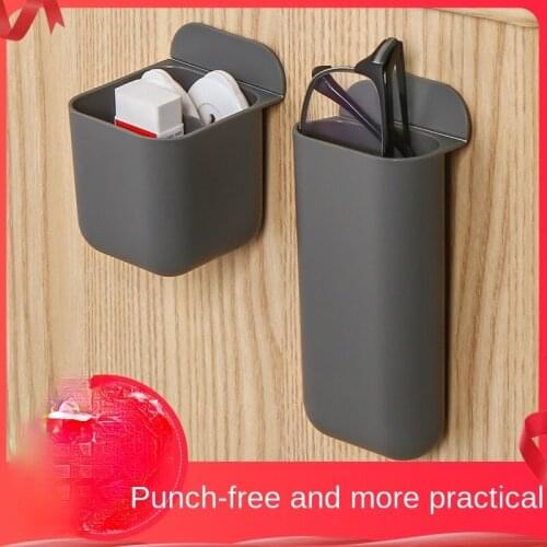 Desktop storage pen holder multifunctional office simple storage box desktop computer can paste small object storage container