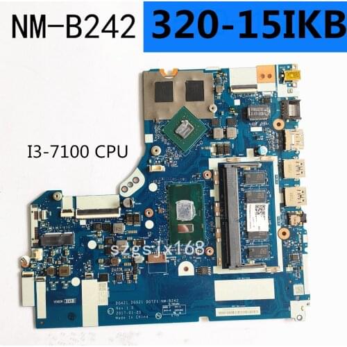 NM-B242 notebook motherboard for lenovo ideapad 320-15ikb 320-17ikb original 4gb-ram I3-7100U gt940mx/920mx