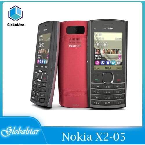 Nokia X2-05 Refurbished Original Nokia x2-05 Unlocked Phone 2.2" 64MB Bluetooth GSM/WCDMA 2G Phone Free shipping