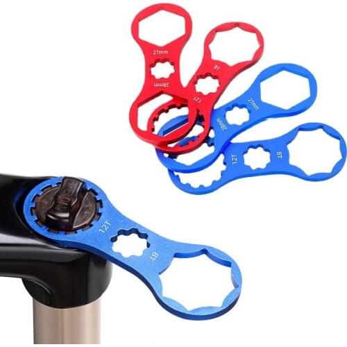 Bike Bicycle Front Fork Wrench For SR Suntour XCR/XCT/XCM/RST Mountain Bike Front Fork Cap Spanner Cycle Repair Disassembly Tool