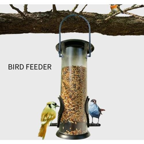 Pet Bird Feeder Pet Food Dispenser Outdoor Hanging Multiple Holes Bird Feeder Flying Animal Automatic Foot Feeding Tool