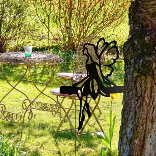 Garden Art Metal Fairy Garden Decoration Stake High Quality Corten Steel Strong And Sturdy For Outdoor Tree Stump