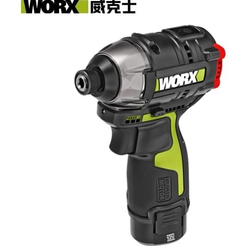 Worx Cordless Impact Screwdriver 12v Brushless Motor WU132 140Nm Adjust Torque Professional Tool With 2Battery And 1Charger