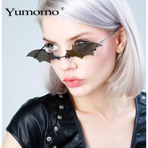 Steampunk Vintage Sunglasses Women Mirror Retro Rimless Sunglasses Men Frameless Trend Fashion Retro Small Sunglasses Eyewear