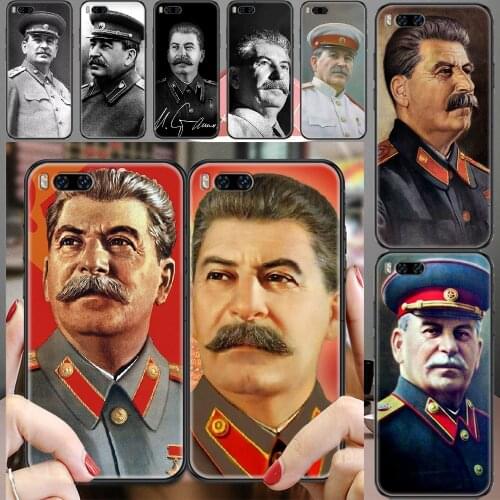 Stalin Russian Commander Phone case For Xiaomi Mi Max Note 3 A2 A3 8 9 9T 10 Lite Pro Ultra black art coque soft back 3D cover