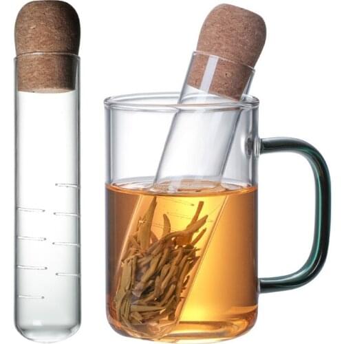 Glass Tea Infuser Creative Pipe Glass Design Tea Strainer For Mug Fancy Filter For Puer Tea Herb Tea Accessories Kitchen Tools