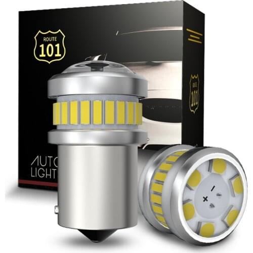 Route101 PY21W LED Light Bulbs on Cars RY10W BAU15S LED Lamp White 5009 12V 24V Auto Motorcycle Turn Signals Side Moto Indicator