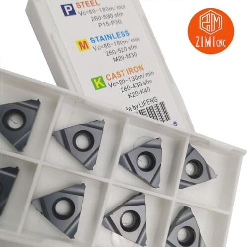 10 pcs 16IR 1.0ISO LDA Threaded Carbide insert Thread turning Threading Blade CNC Thread Plate Lathe Turning Tool CNC Machine